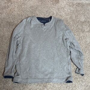 Tommy Bahama Heather Gray V-Neck Sweater